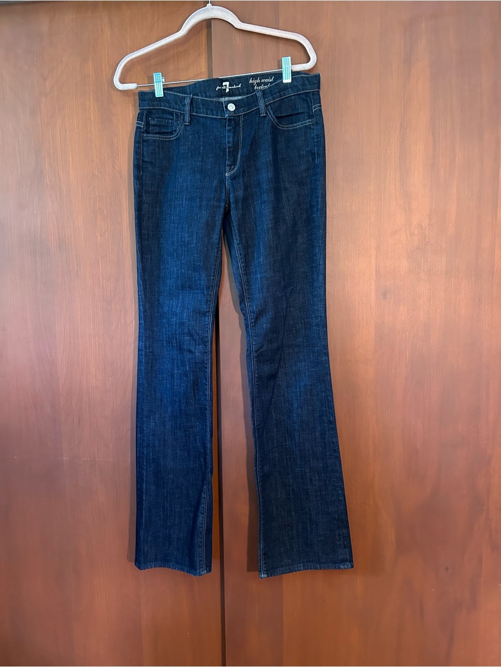 7 For All Mankind high waist bootcut jeans